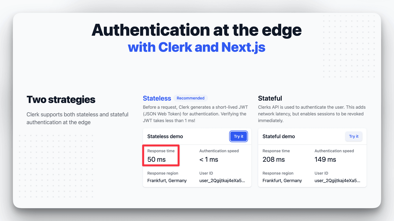 Showcasing Clerk.dev Edge Middleware with Supabase